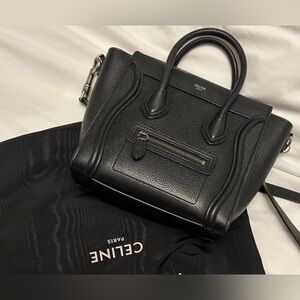 Celine nano luggage bag